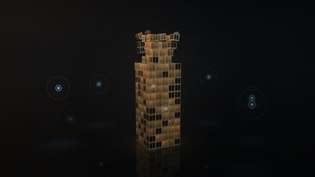 Office Tower Splitting Into Tokens for Tokenized Real Estate