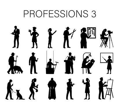 Professions Silhouette Collection