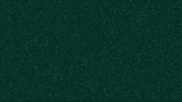A dark green background, covered in a, dense grid of, small white squares, and dots, resembling, a digital circuit, board or a, complex data matrix