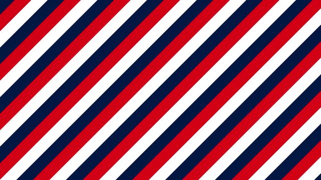 Red white and blue diagonal stripes background pattern