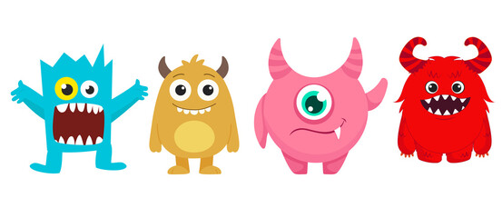 Different colors of monsters © Xano