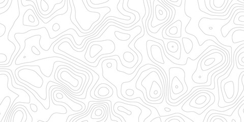 Detailed topographic elevation map lines showing terrain contours with contour geographic land survey © The Alpha