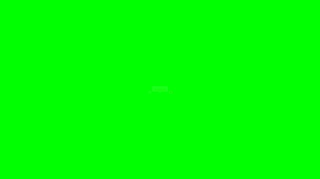 Speech bubble animation with review stars on green screen chroma key