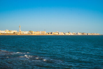 Beautiful view of new part of the city of Cadiz, one of the oldest cities in Europe © rastkobelic