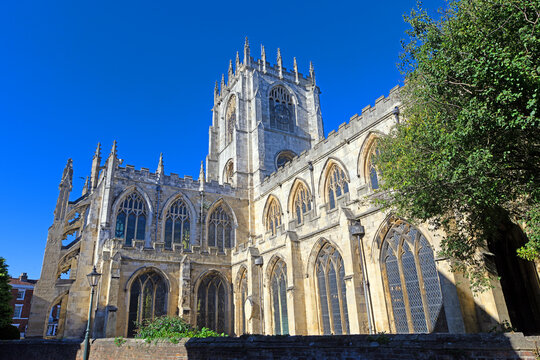 Rear view of St Mary's Church, Beverely, in October, 2026.