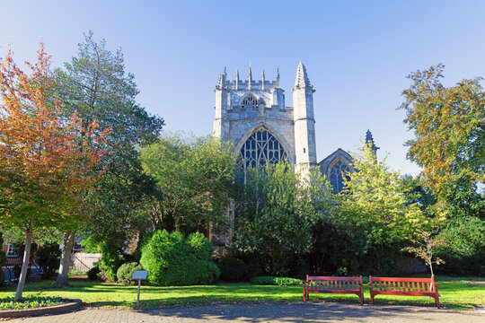 Park view of the rear of St Mary's Church, Beverely.