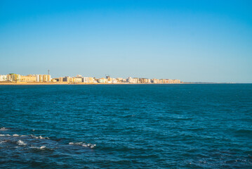 Beautiful view of new part of the city of Cadiz, one of the oldest cities in Europe © rastkobelic