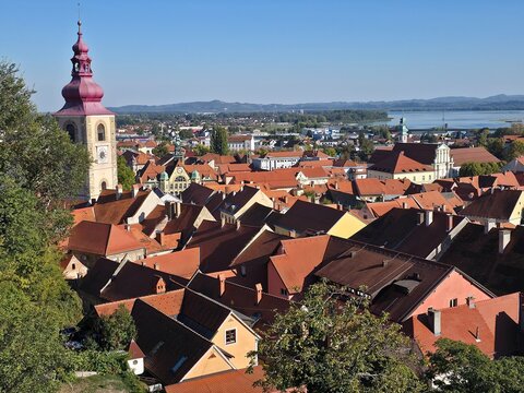 Ptuj Slowenien Altstadt Panorama
