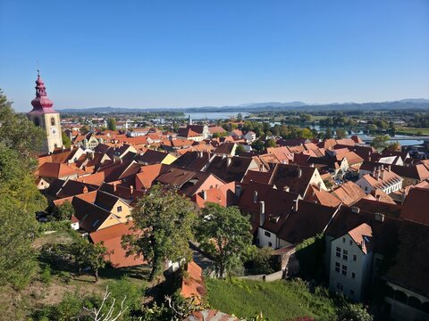 Ptuj Slowenien Altstadt Panorama