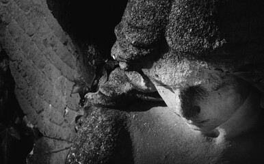 Fototapeta premium An angel mourning the suffering of humanity
