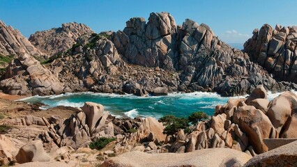 view of the coast of crete greece © alynn