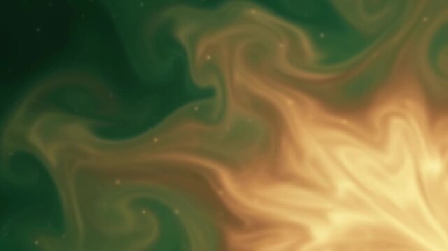 Emerald Gold Gradient Background Luxury Rich Green Elegant Soft Glow Smooth Flowing Motion Video
