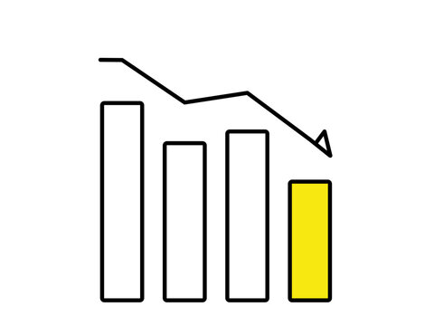 business graph with arrow
