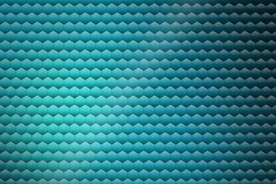 Abstract turquoise hexagonal pattern background, geometric texture with teal honeycombs, digital wallpaper for technology design