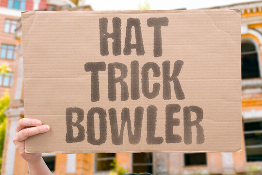"Hat trick bowler" Bowler dismisses three batters with consecutive deliveries to stun cricket fans. HATTRICK. BOWLER. WICKETS. CRICKET. FEAT.