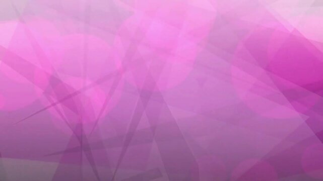Abstract pink dynamic geometric shapes moving light motion graphics background video