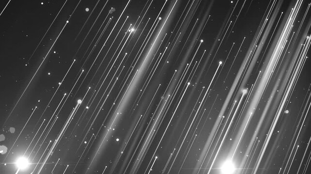  lights gold particle trail Bright shiny shooting stars moving across the night sky. This glittering starry night motion background is full HD and a seamless loop.