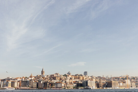 Istanbul, Turkey across the Bosporus in the morning