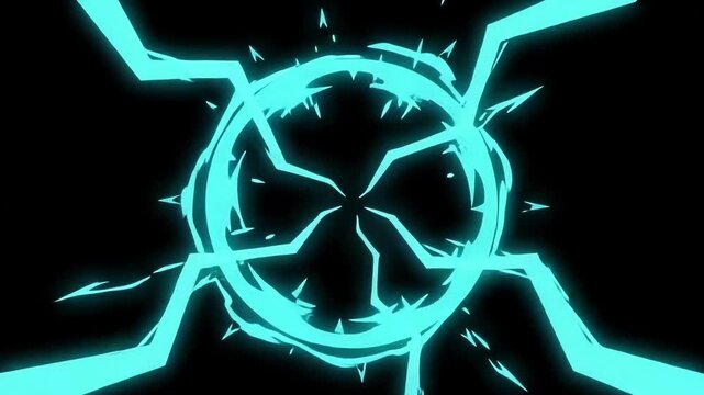 Lightning Blast Ring Animation 1080p  4K UHD 60FPS