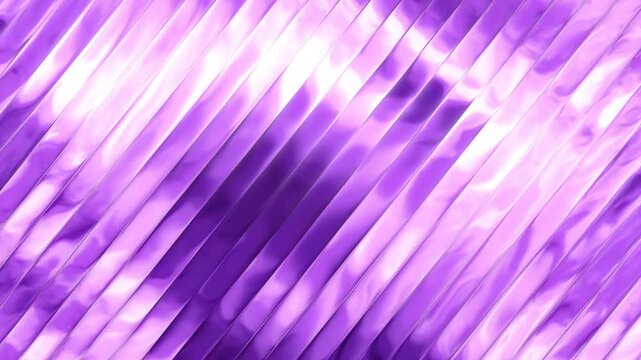 Vibrant purple metallic vertical panels reflecting bright moving lights creating an abstract futuristic luxury background pattern