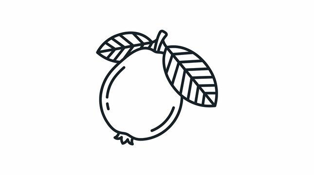 Guava fruit icon