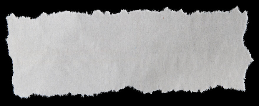 Torn paper on black