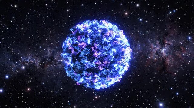 Deep space background with distant stars and faint nebular glow