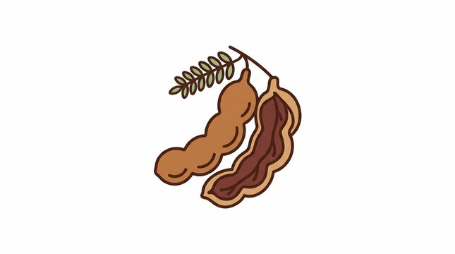 Tamarind fruit icon