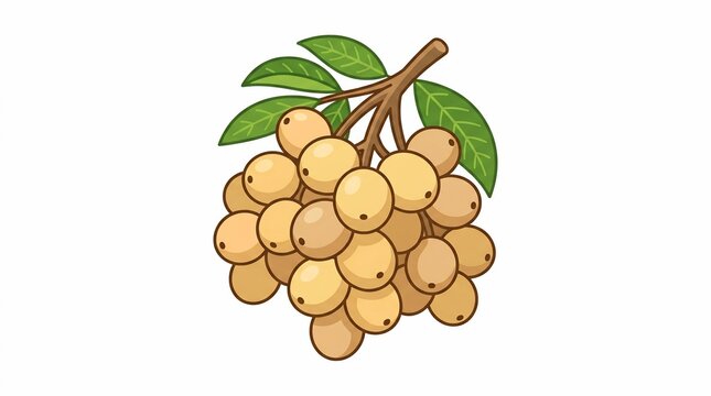 Langsat fruit icon