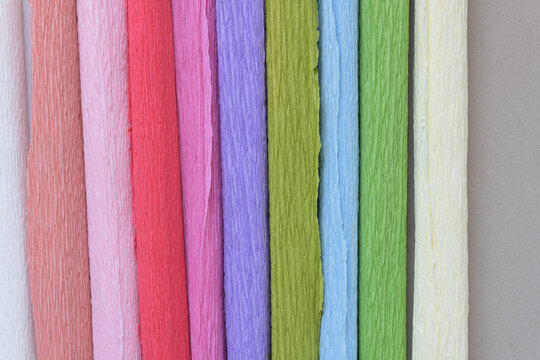 rolls of crepe paper background