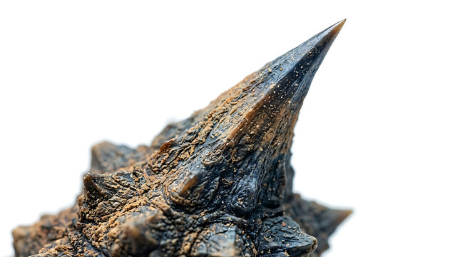 Close‑up of a spiny lizard spine, showcasing its unique texture and color.