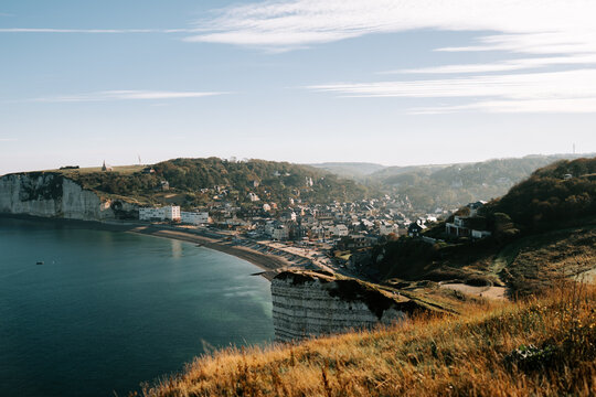 &Eacute;tretat: a sunny coastal village nestled between Normandy's white limestone cliffs