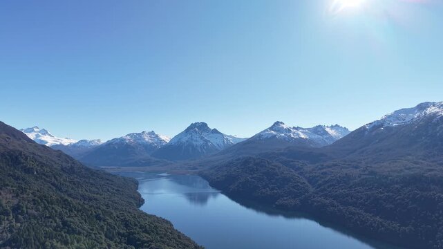 snow-capped mountains, Nahuel Huapi National Park, Argentina
