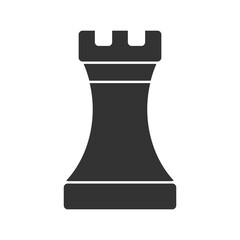 Chess rook icon isolated on transparent background © sljubisa