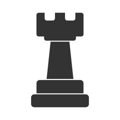 Chess rook icon isolated on transparent background © sljubisa