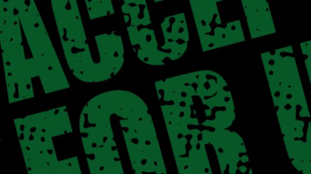 Accepted For Use Green Rectangular Rubber Stamp with Box Icon Zoom Animation