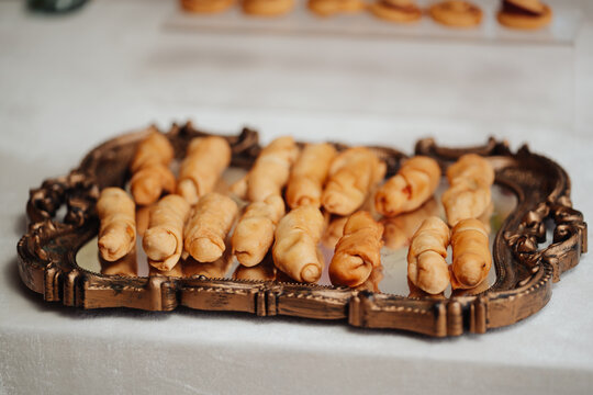 Snack table at an event