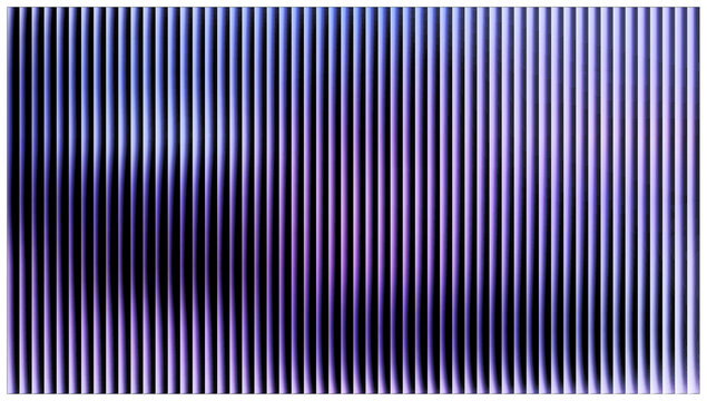 Purple abstract vertical lines, geometric violet stripe pattern with wavy distortion, modern optical illusion texture for digital design