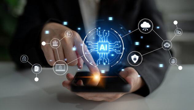 Connected AI platform links cloud services, security, finance and mobile workflows, enabling automation, data analytics and governance for modern digital business. Corpus
