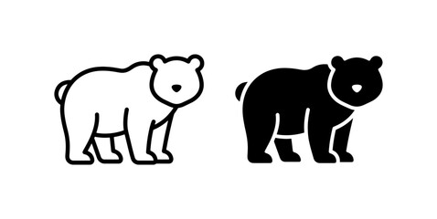 Bear icon, solid for logo © Saidul