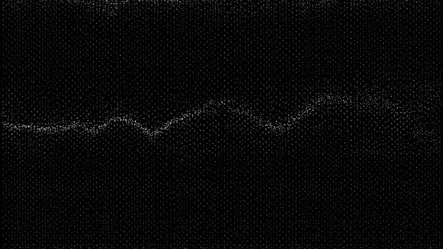 Abstract dark background with a subtle grid pattern of tiny white dots, minimalist geometric texture 4k video