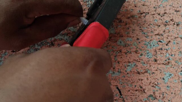 Stripping Outer Jacket off Ethernet Network Cable