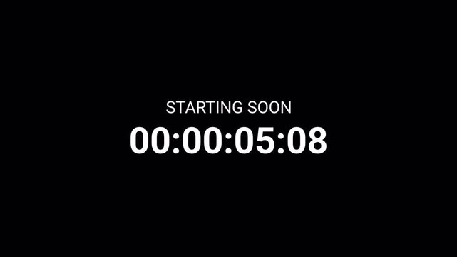 One minute count up animation on a transparent background, 1 minute count up timer from 0 to 60 second with alpha channel, one minute count up video	