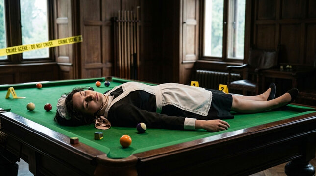 Maid Found Deceased on Billiard Table Crime Scene Investigation Mystery Drama