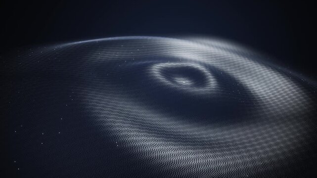 Platinum Particle Ripple 4K mp4 video, background motion