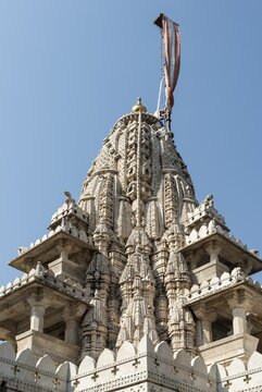 Architectural detail, Ranakpur Jain Temple, Rajasthan, India
