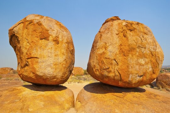 Granite boulders in the Devil's Marbles Conservation Reserve, Karlu Karlu, Northern Territories, Australia