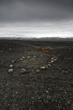 S&oacute;lheimasandur, Solheimasandur, Sander, gravel area near ring road, Su&eth;urland, Sudurland, South Iceland, Iceland