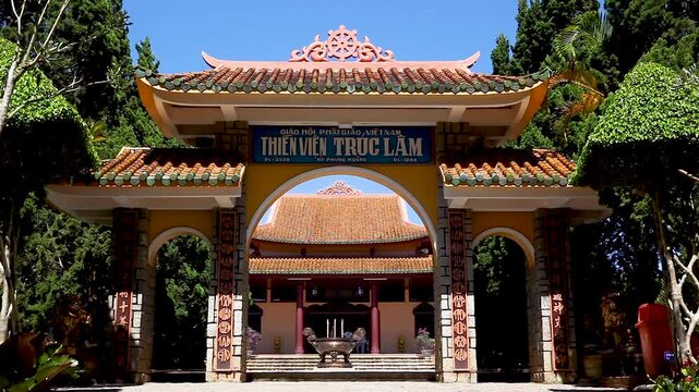 Truc Lam Pagoda, Buddhist monastery, Dalat, Vietnam