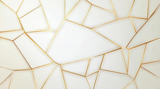 Abstract Geometric Texture: A minimalist background featuring a clean, white surface with a delicate pattern of intersecting golden lines, creating a modern and elegant abstract design.